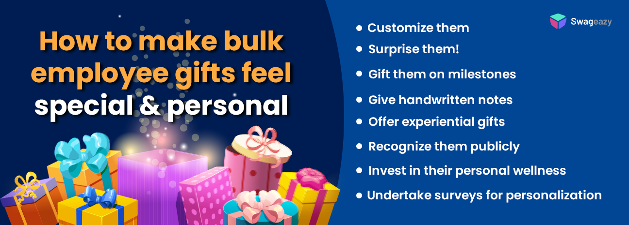 Bulk employee gifts yet special and personal